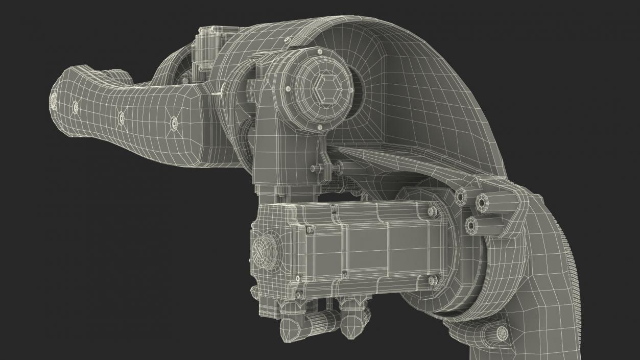 3D KUKA Industrial Robot Arm KR 5-2 Arc Rigged model