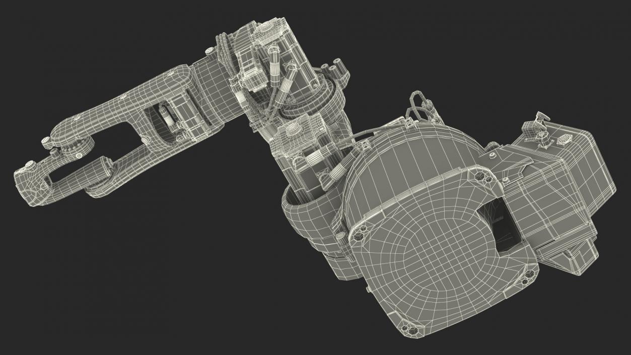 3D KUKA Industrial Robot Arm KR 5-2 Arc Rigged model