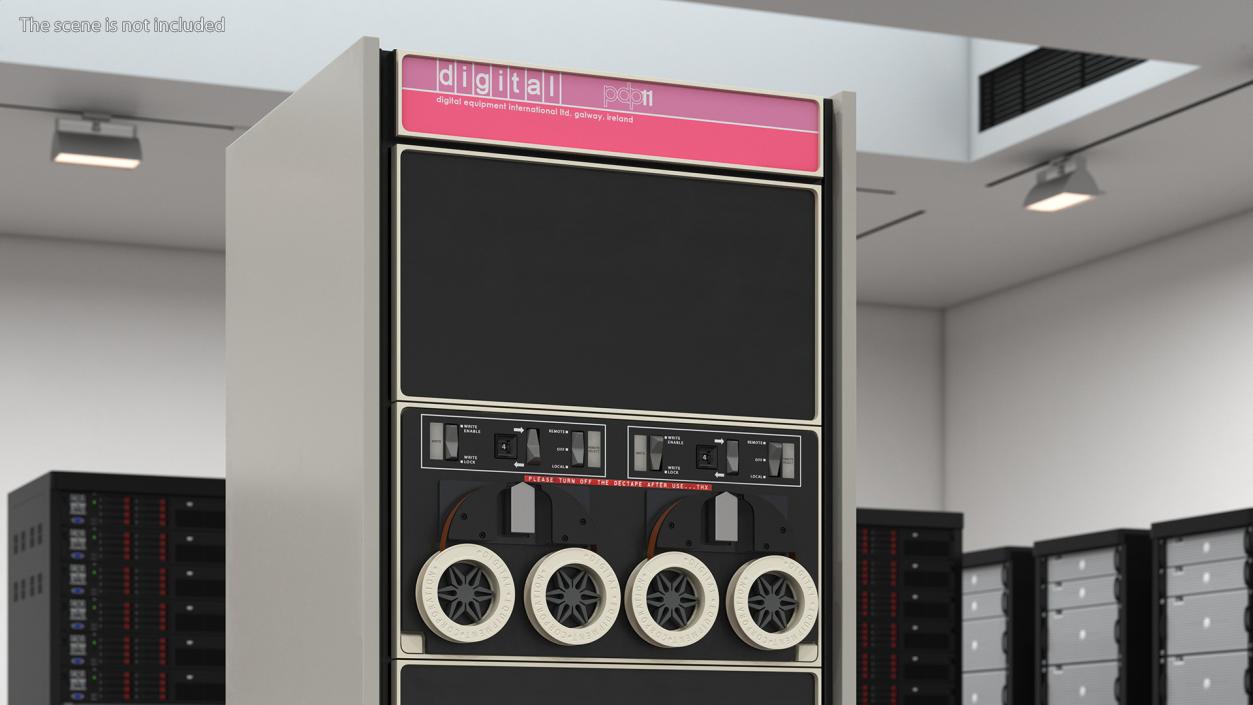 3D model Retro Mini Computer DEC PDP 12