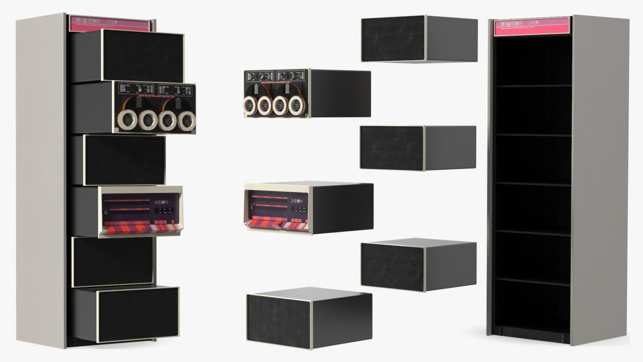 3D model Retro Mini Computer DEC PDP 12