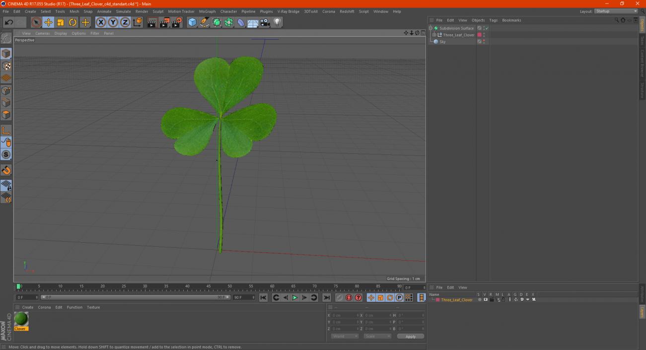 Three Leaf Clover 3D