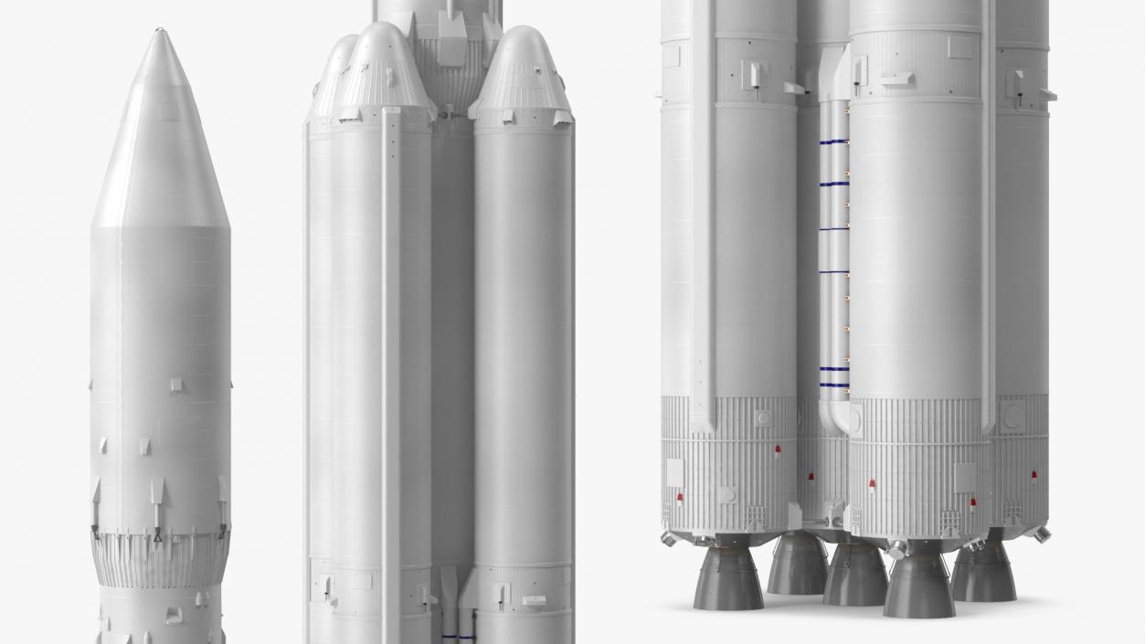 3D model Heavy Lift Launch Vehicle