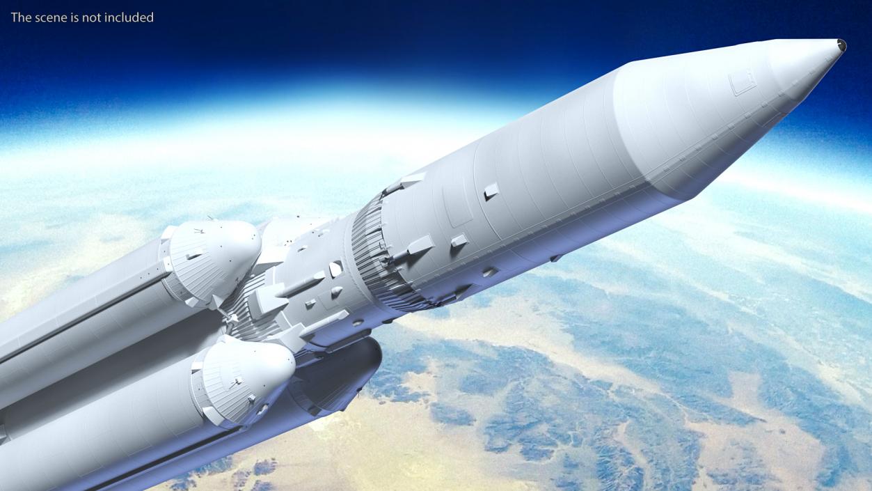 3D model Heavy Lift Launch Vehicle