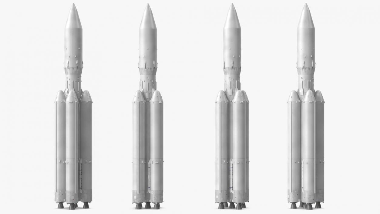 3D model Heavy Lift Launch Vehicle