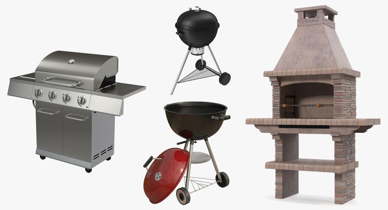 Grills 3D Models Collection 3 3D model