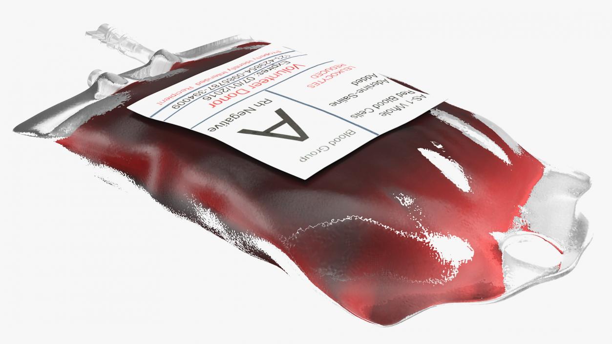 IV Blood Bag 3D