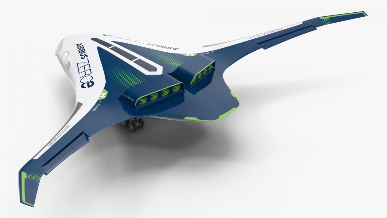 Airbus ZEROe Blended-Wing Body Rigged 3D