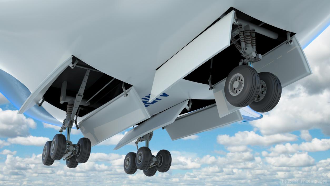 Airbus ZEROe Blended-Wing Body Rigged 3D