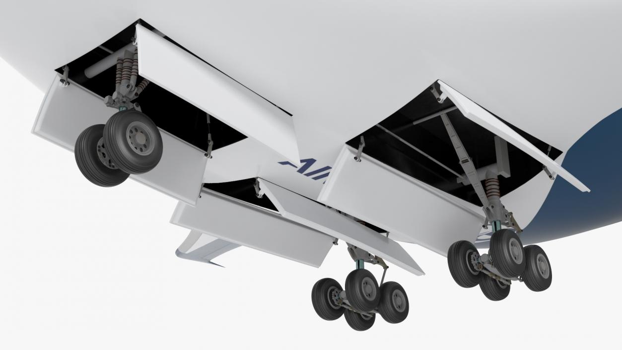 3D Airbus ZEROe Blended-Wing Body Rigged for Maya