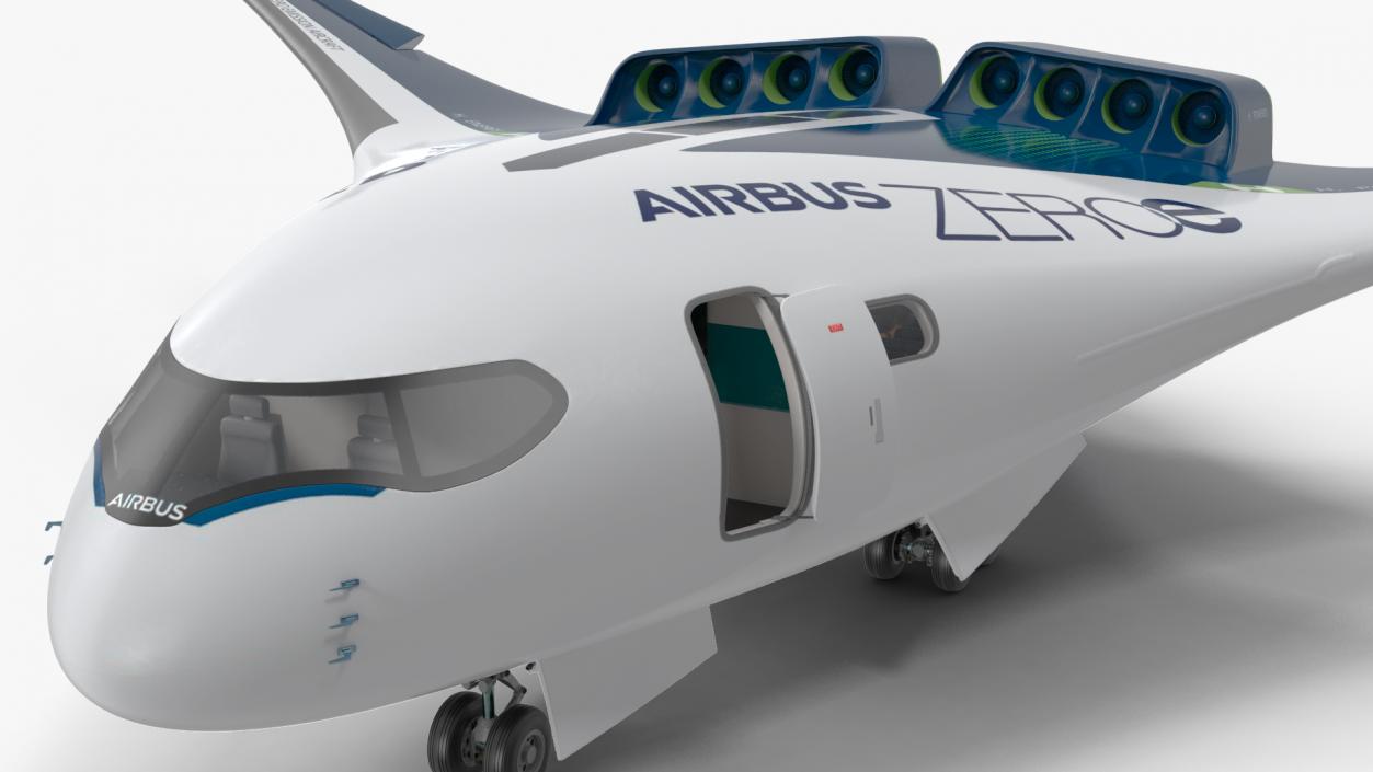 Airbus ZEROe Blended-Wing Body Rigged 3D