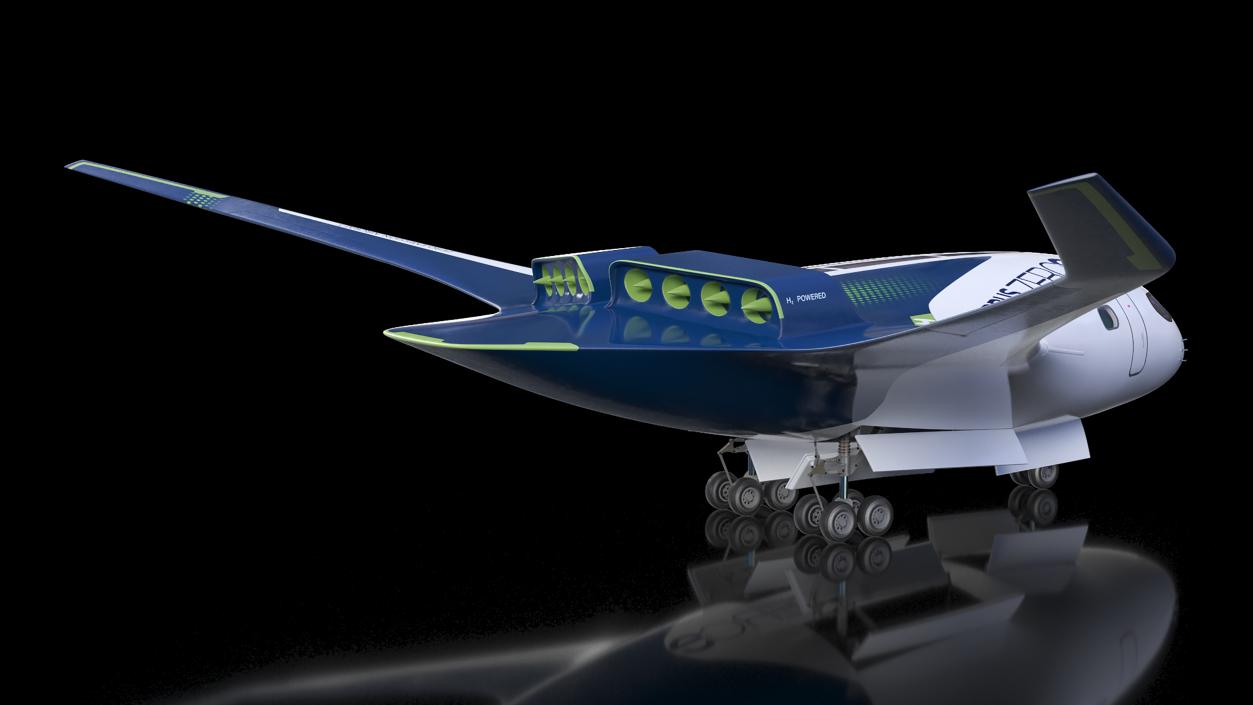 Airbus ZEROe Blended-Wing Body Rigged 3D