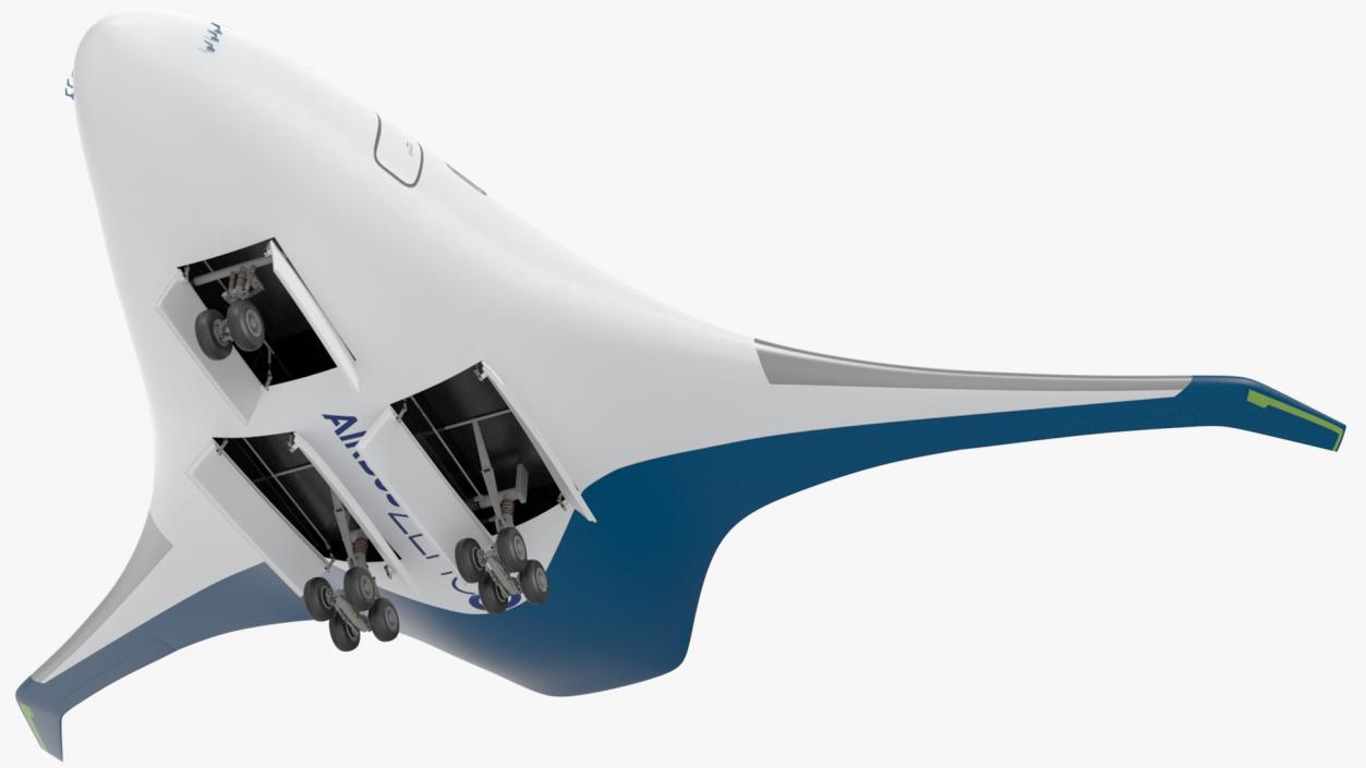 Airbus ZEROe Blended-Wing Body Rigged 3D