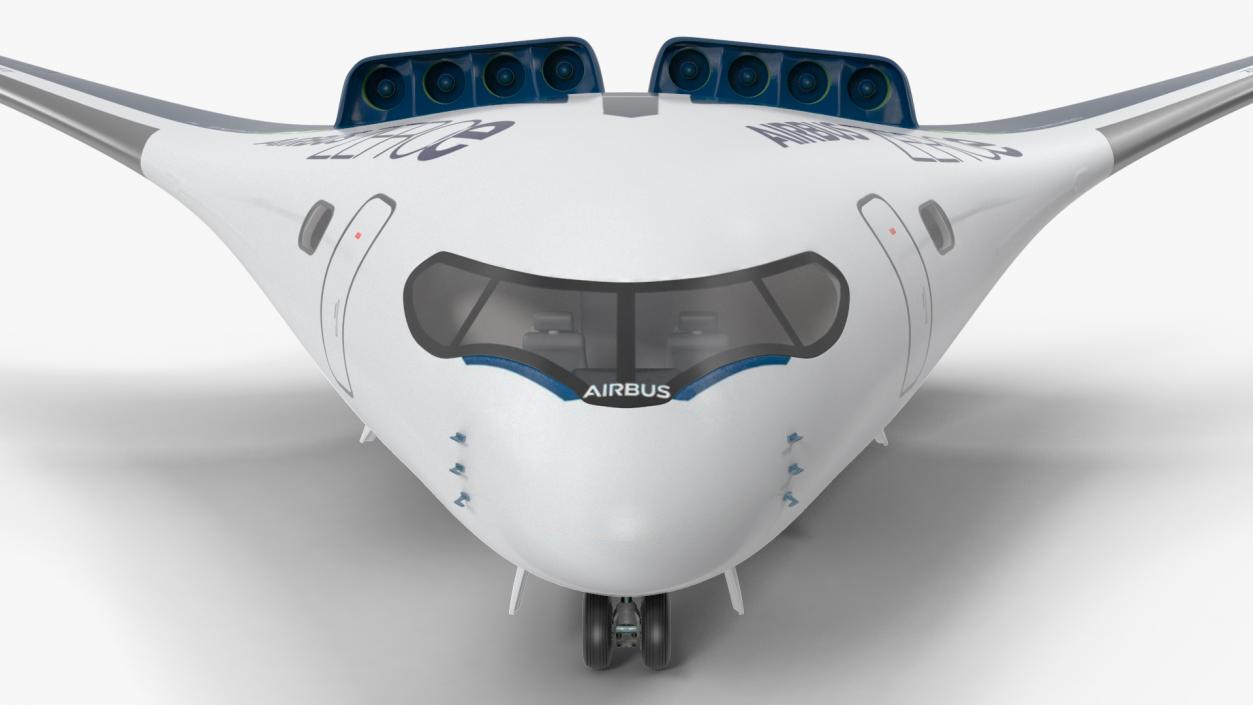 Airbus ZEROe Blended-Wing Body Rigged 3D