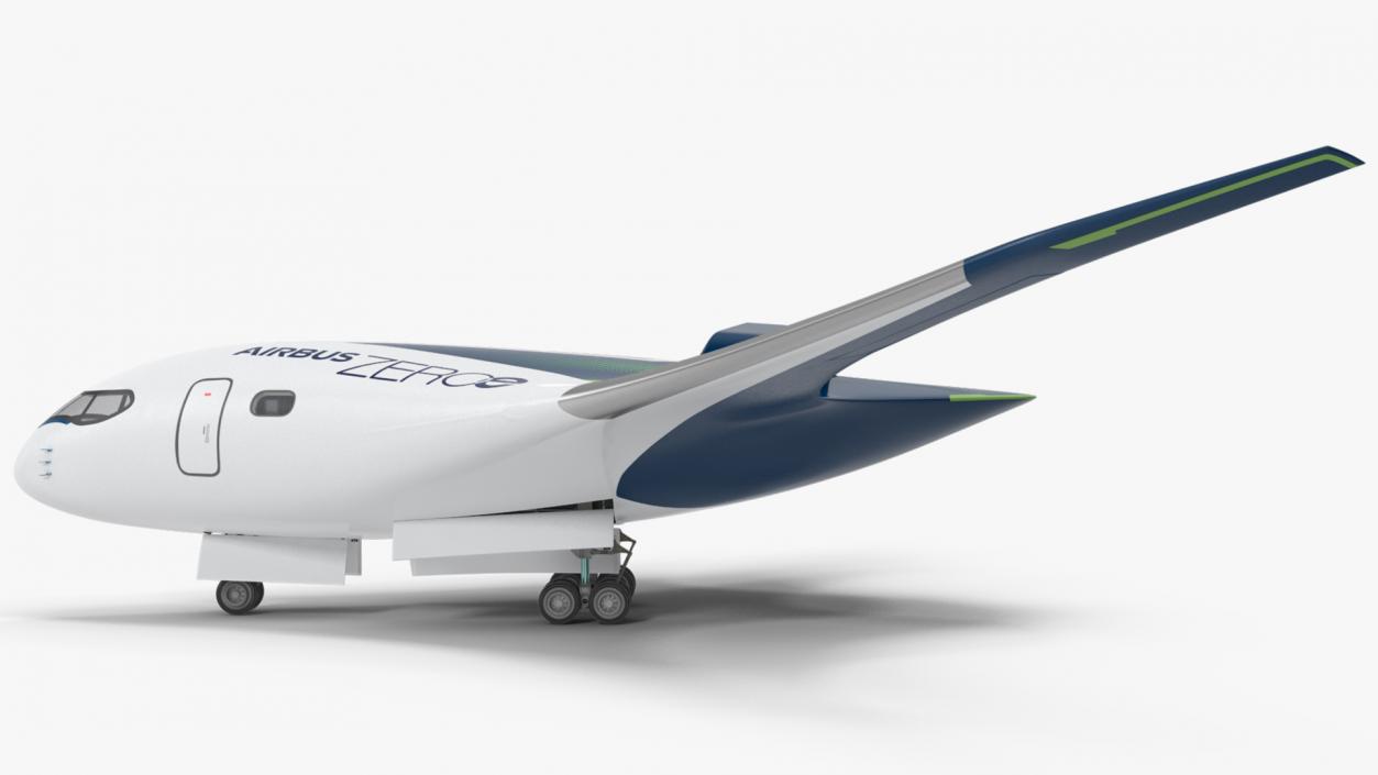 Airbus ZEROe Blended-Wing Body Rigged 3D