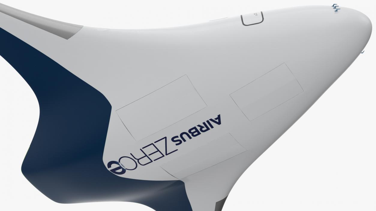 Airbus ZEROe Blended-Wing Body Rigged 3D