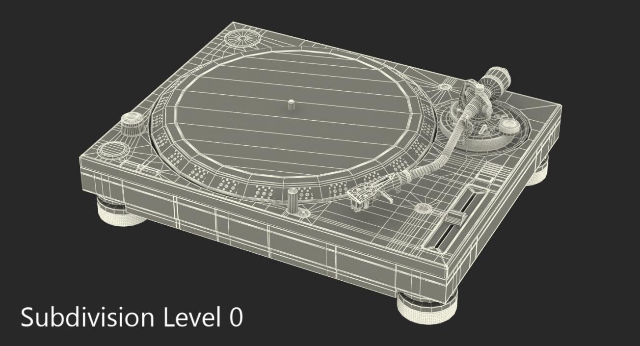 3D model Professional DJ Turntable