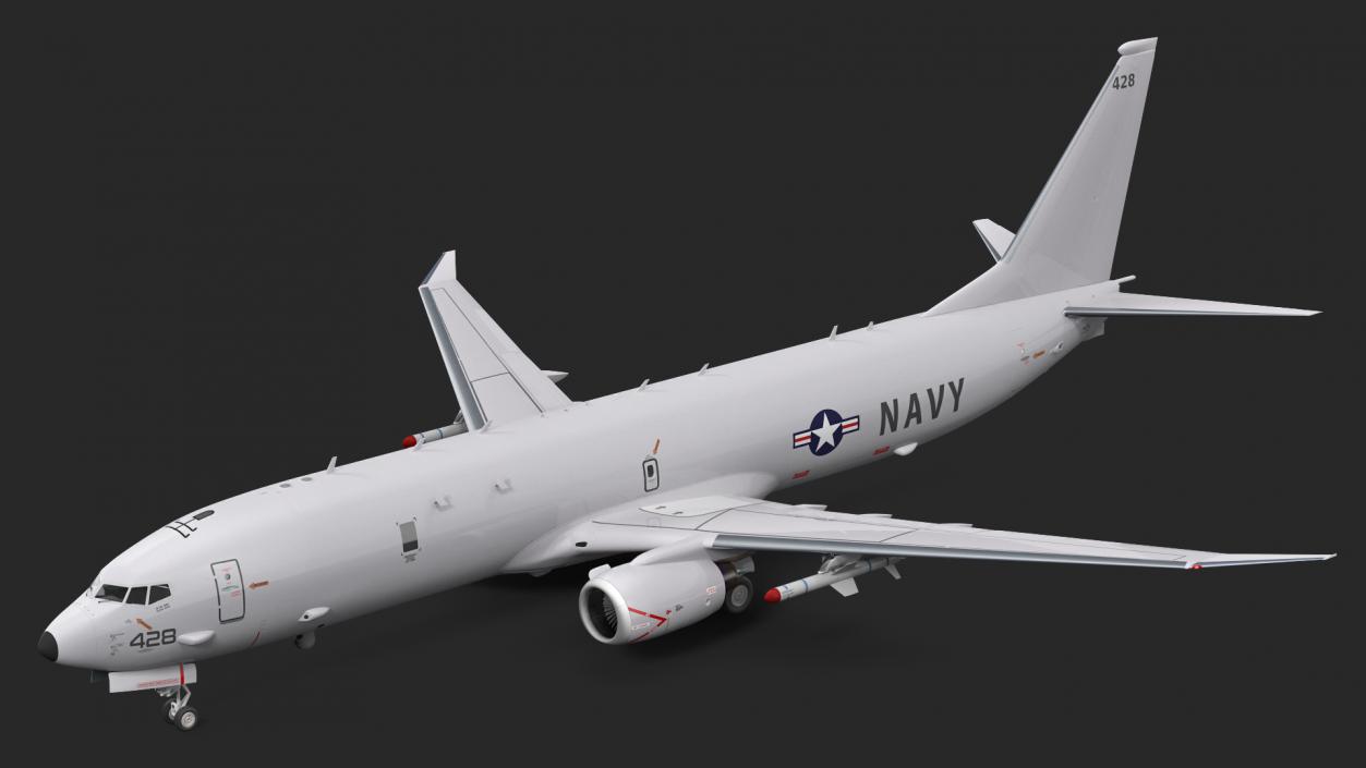 Boeing P-8 Poseidon Military Aircraft 3D