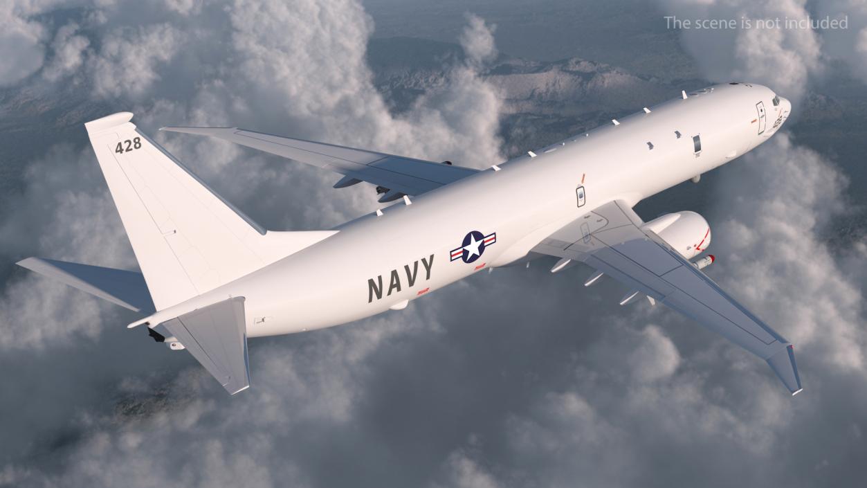 Boeing P-8 Poseidon Military Aircraft 3D