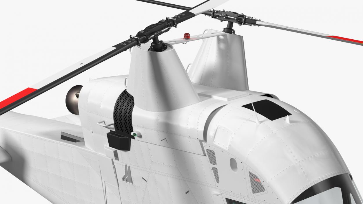 Synchropter Helicopter Rigged 3D model