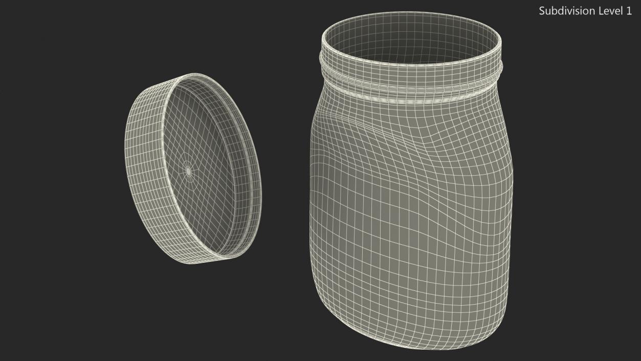 3D model Empty Glass Pot