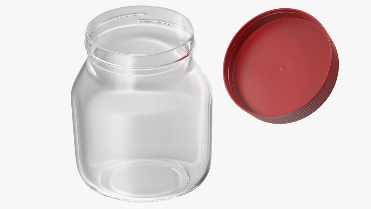 3D model Empty Glass Pot