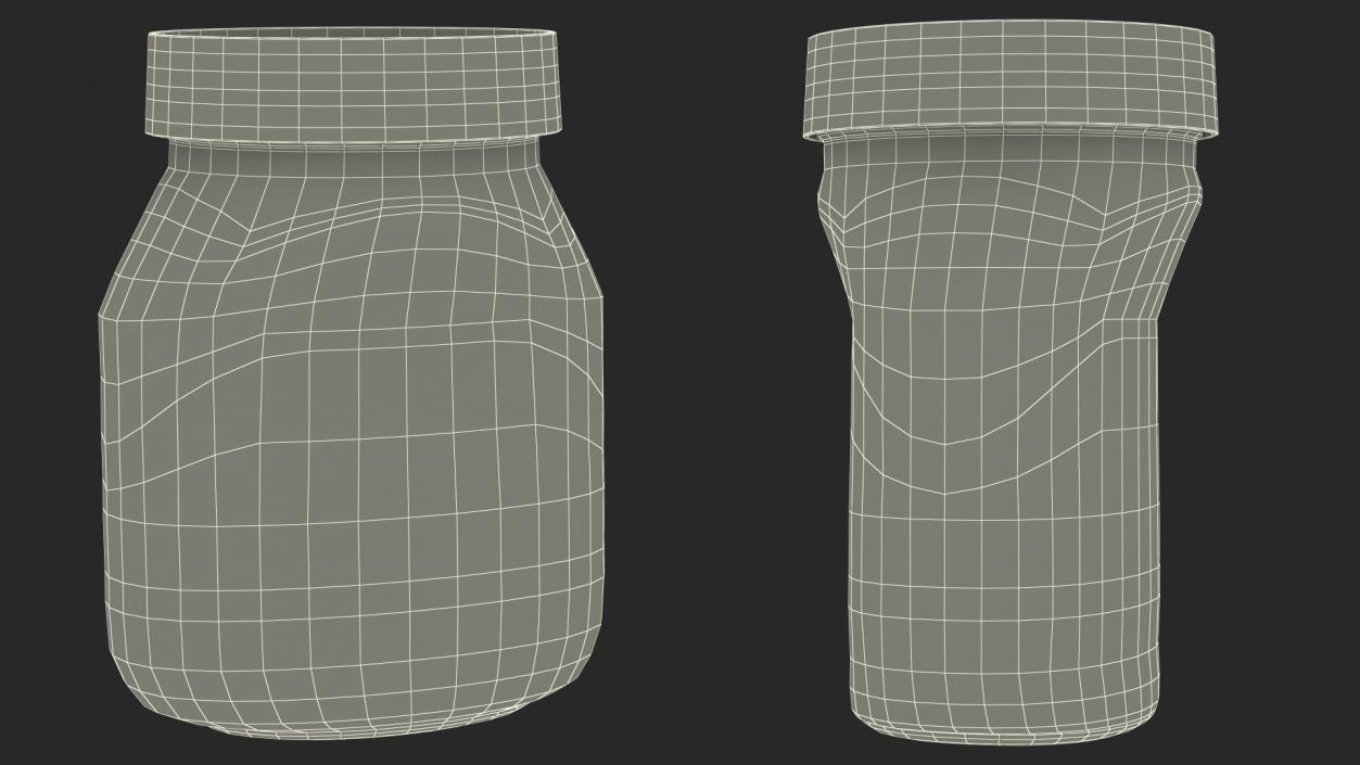 3D model Empty Glass Pot