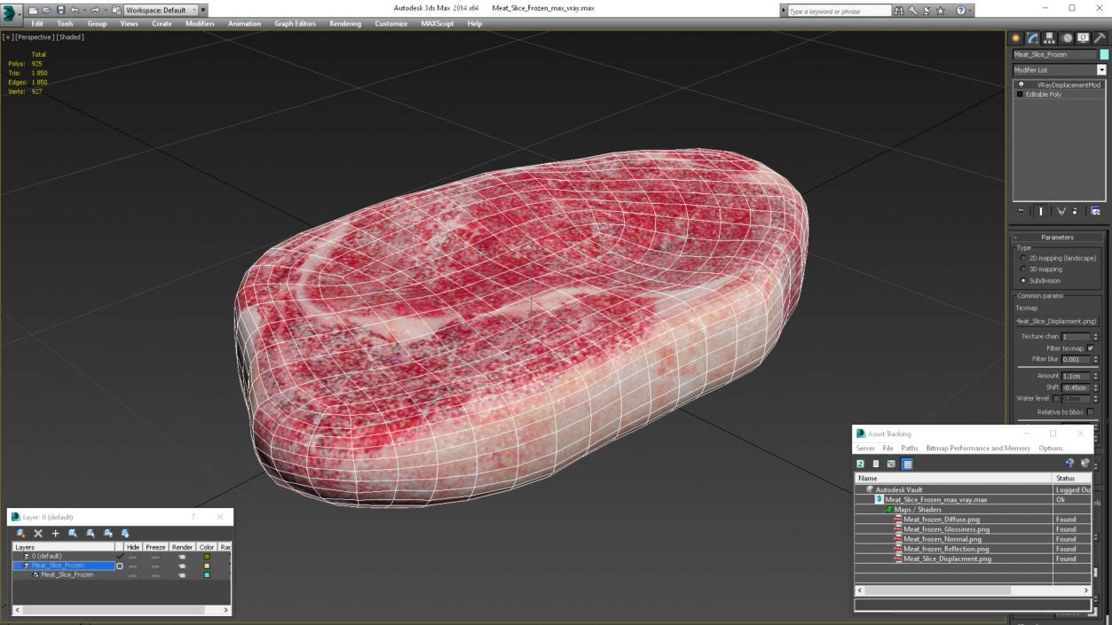 Meat Slice Frozen 3D