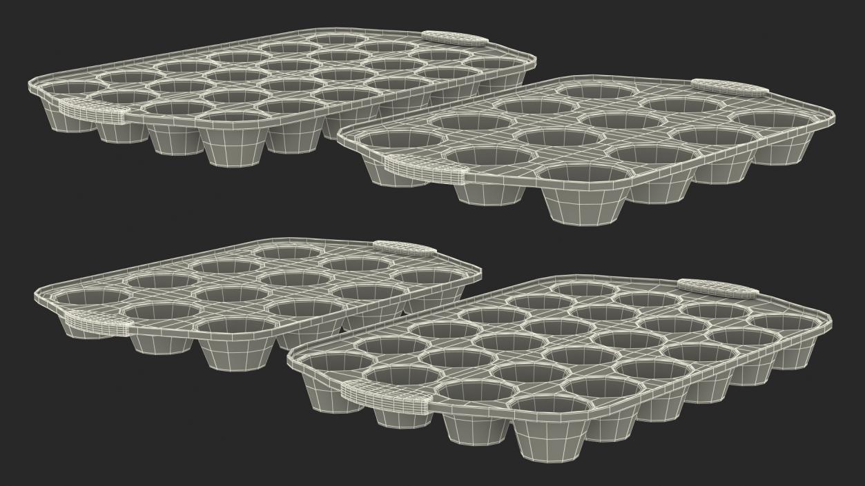 3D Muffin Cupcake Baking Pans