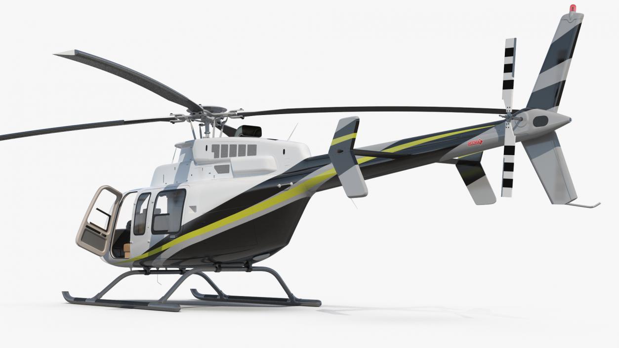 Civilian Passenger Helicopter Generic 3D