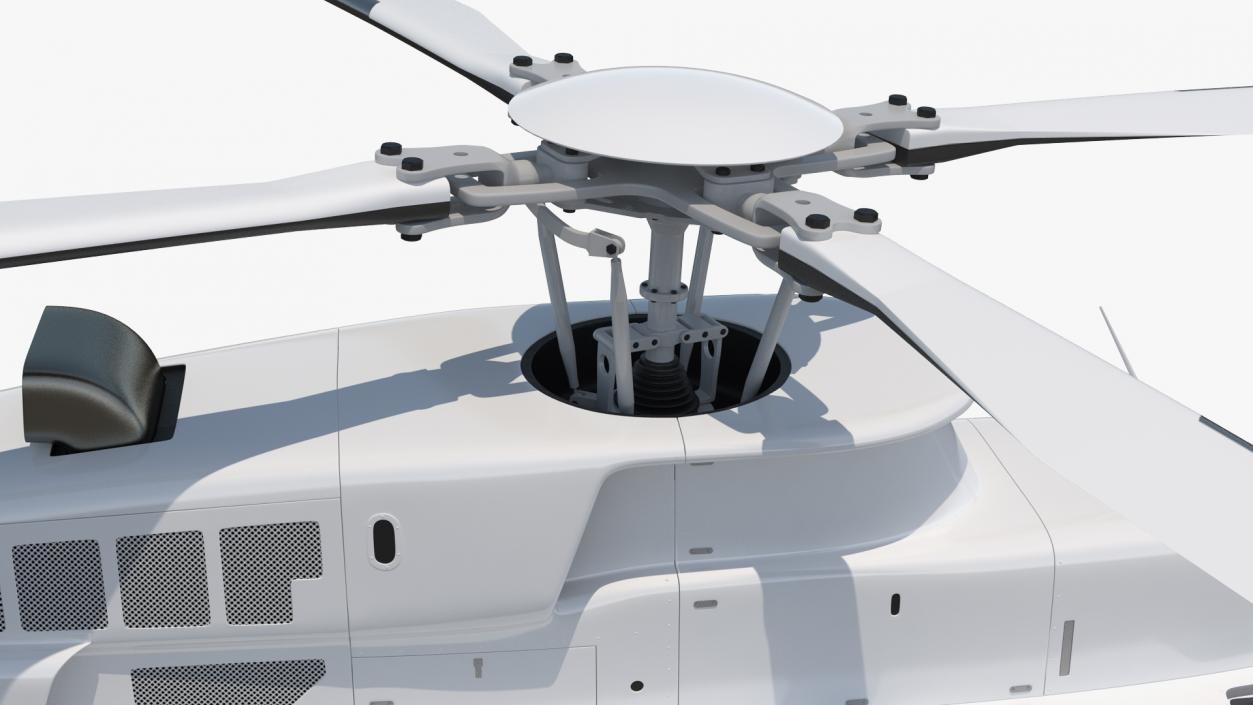 Civilian Passenger Helicopter Generic 3D