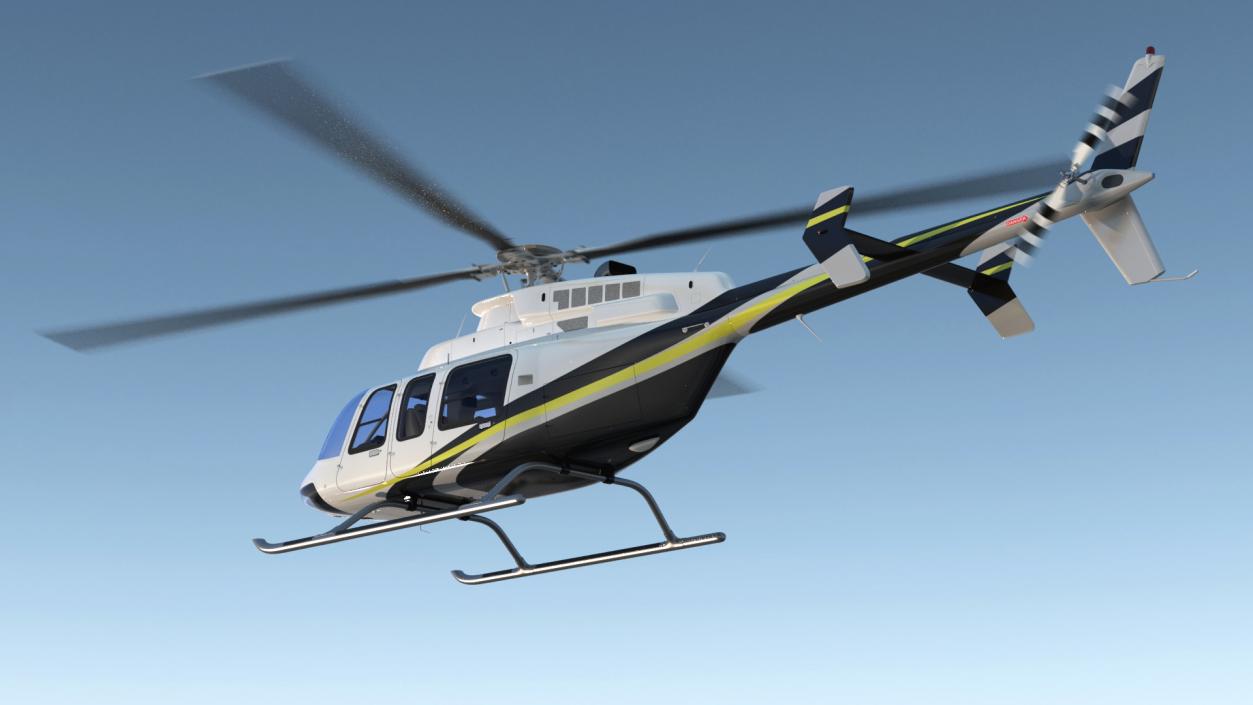 Civilian Passenger Helicopter Generic 3D