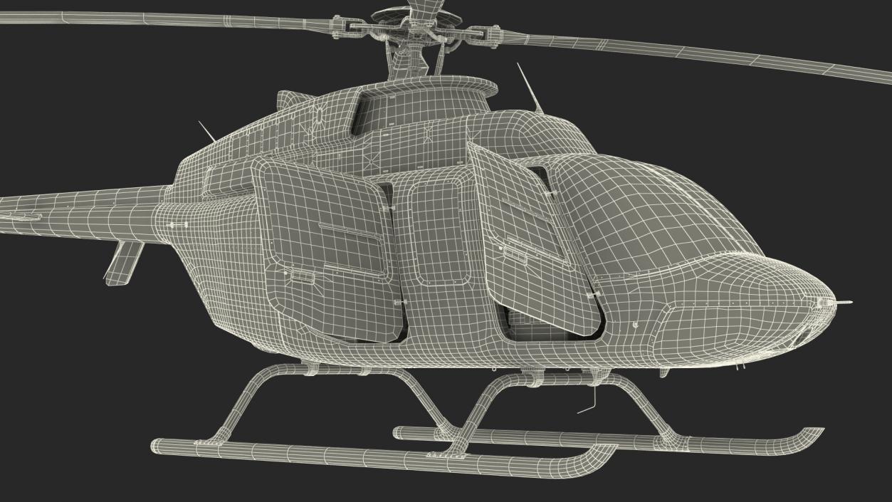 Civilian Passenger Helicopter Generic 3D