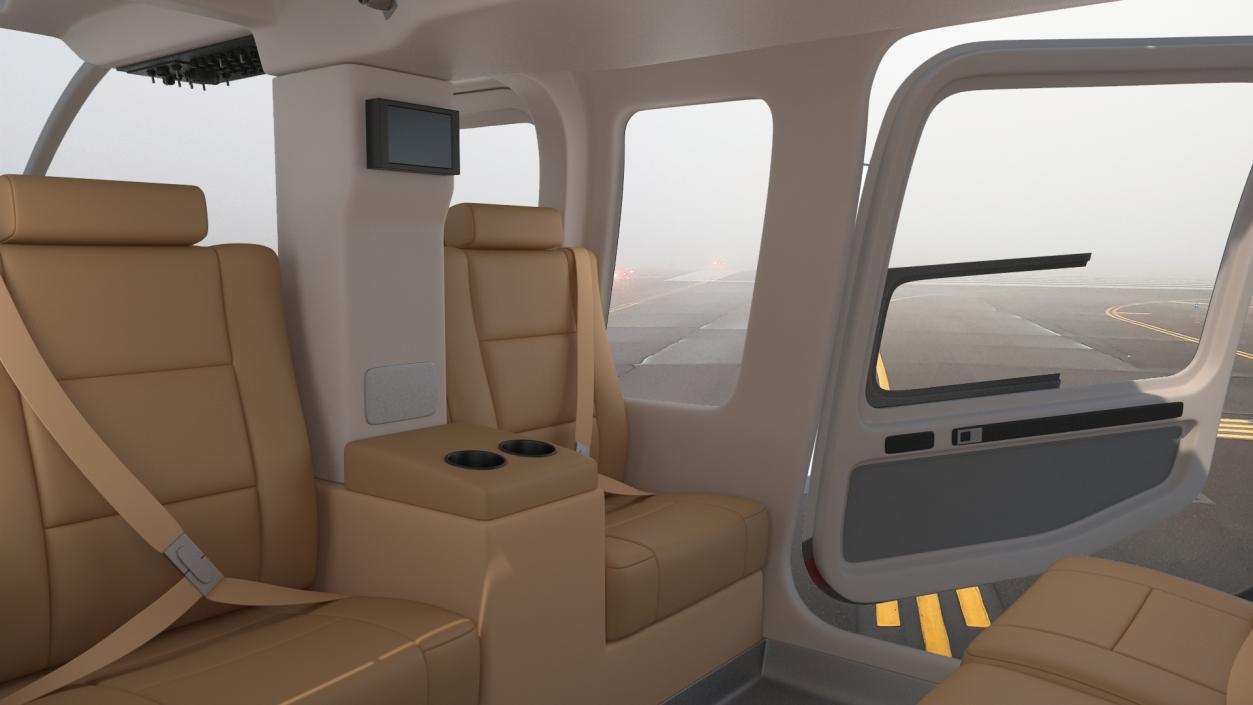 Civilian Passenger Helicopter Generic 3D