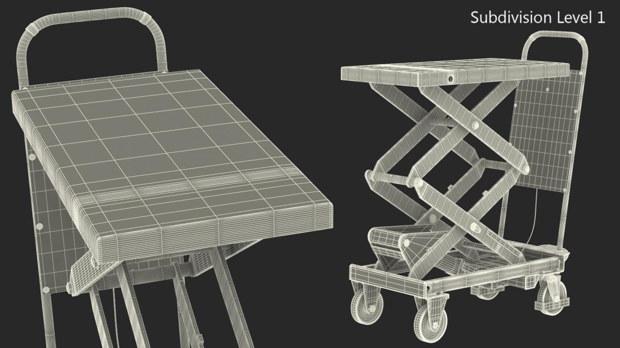 3D model Mobile Hydraulic Scissor Table