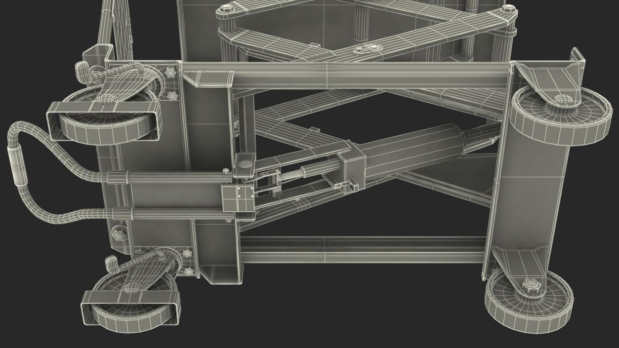 3D model Mobile Hydraulic Scissor Table