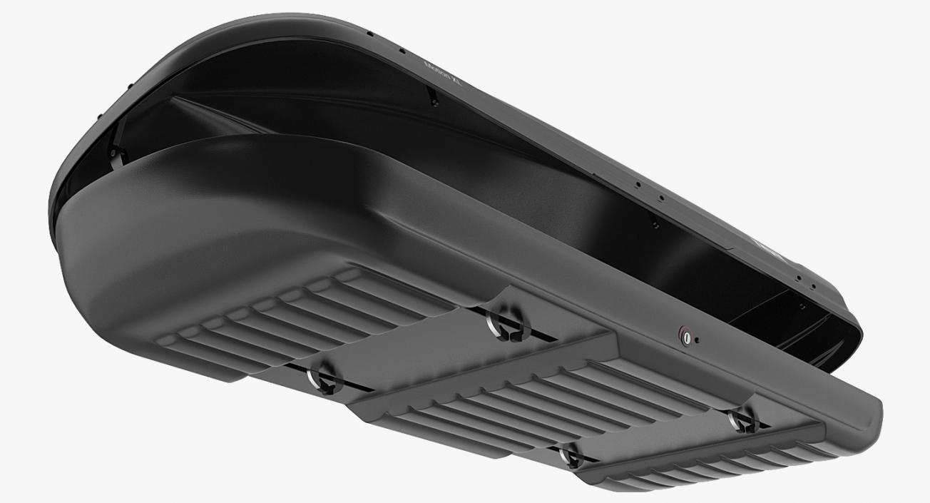 3D Thule XL800 Car Roof Box Rigged