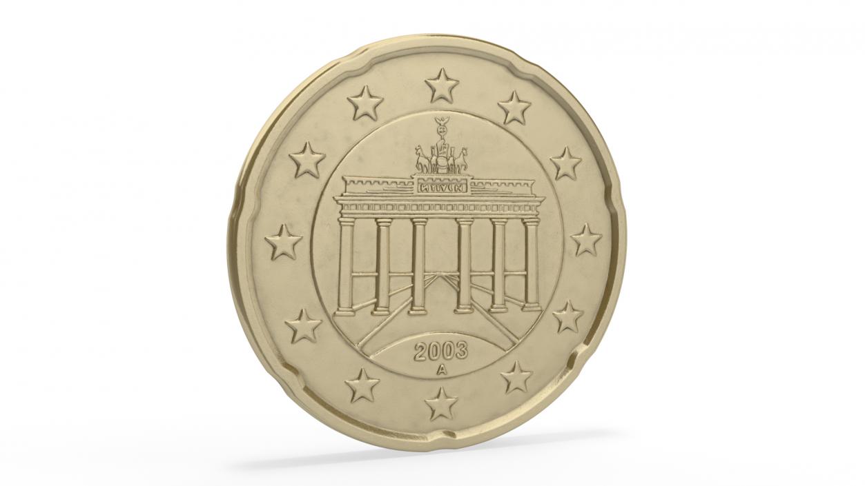 3D model Germany 20 Cent