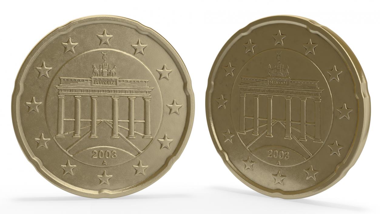 3D model Germany 20 Cent