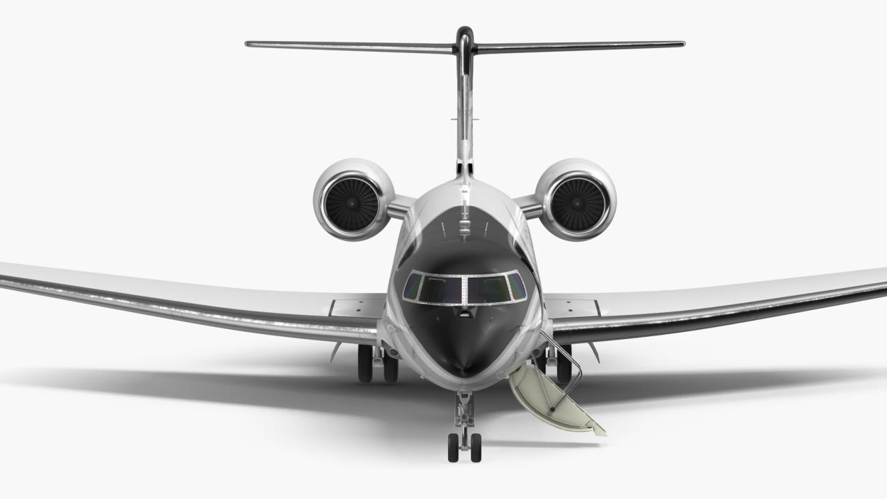 3D Gulfstream G800 Large Business Jet Rigged