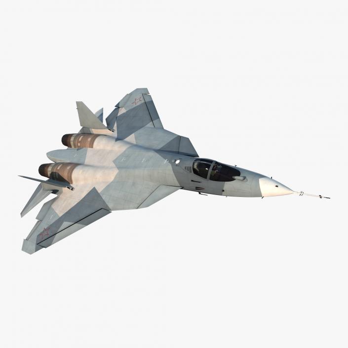 3D model Sukhoi T-50 PAK FA Rigged