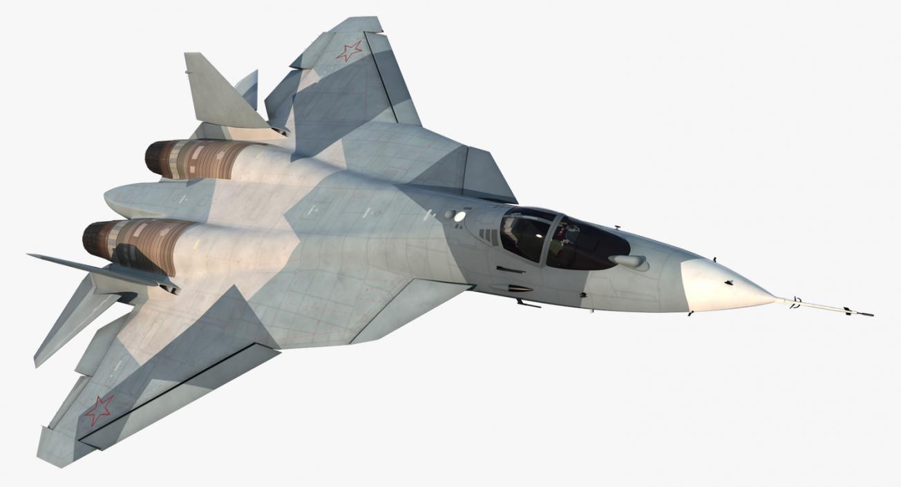 3D model Sukhoi T-50 PAK FA Rigged