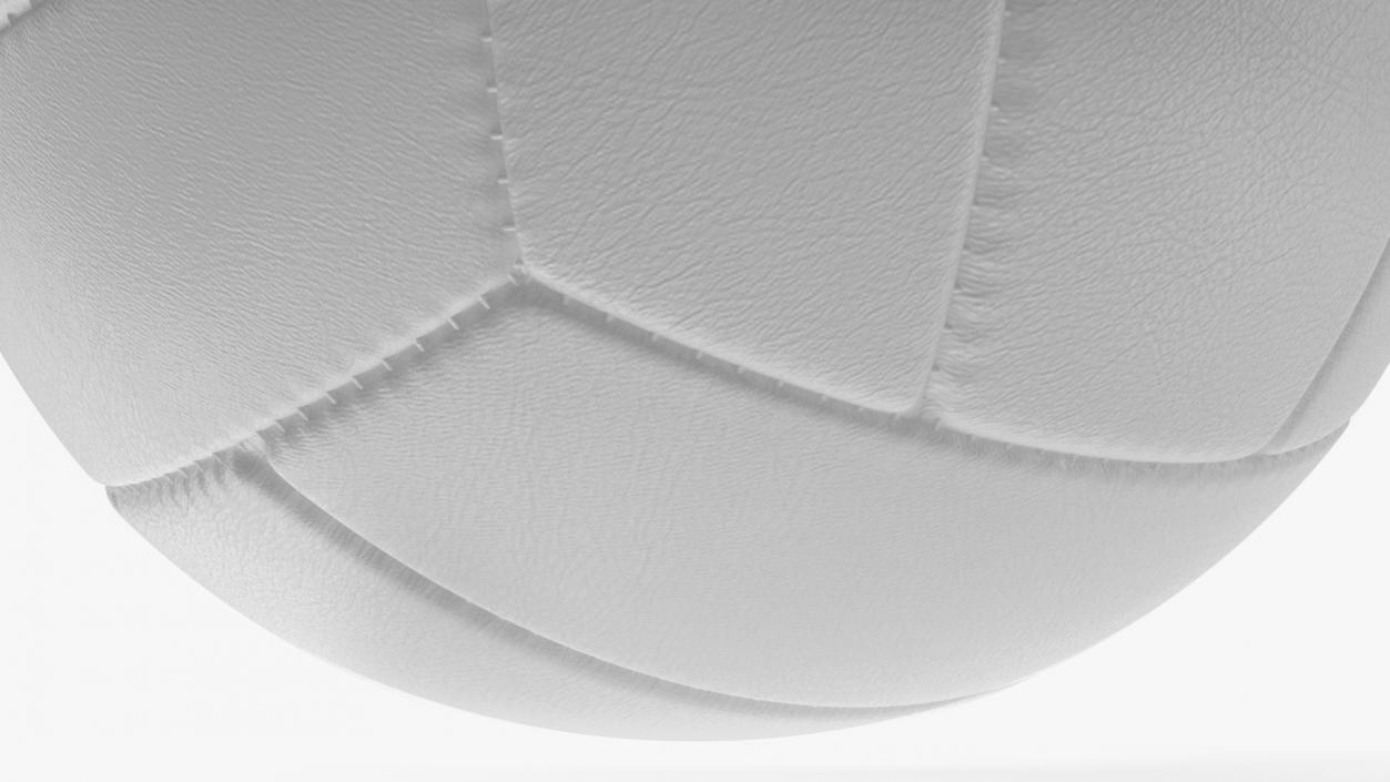 Leather Volleyball Ball White 3D model