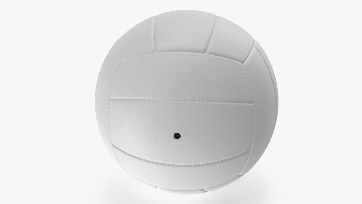 Leather Volleyball Ball White 3D model