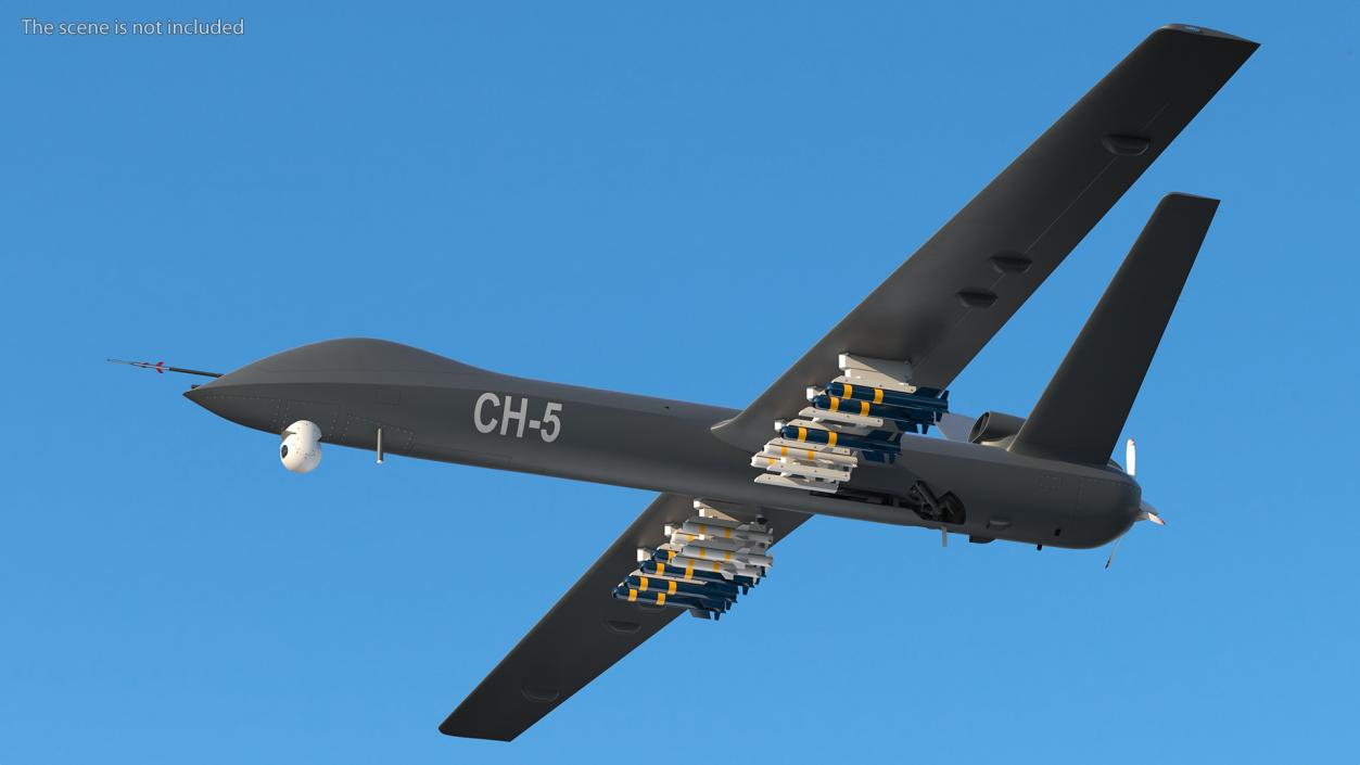 3D CH-5 Rainbow UAV Flight model