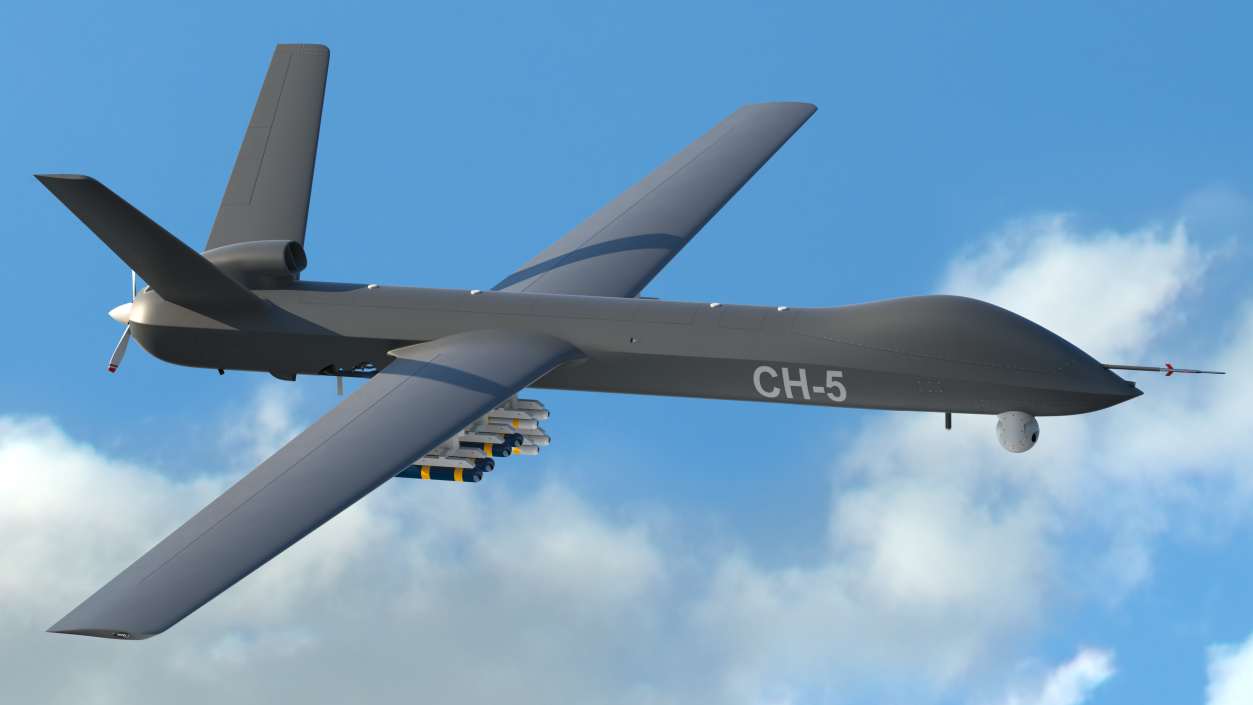 3D CH-5 Rainbow UAV Flight model