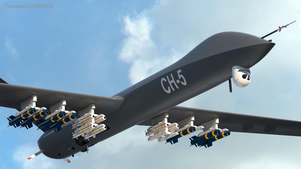 3D CH-5 Rainbow UAV Flight model