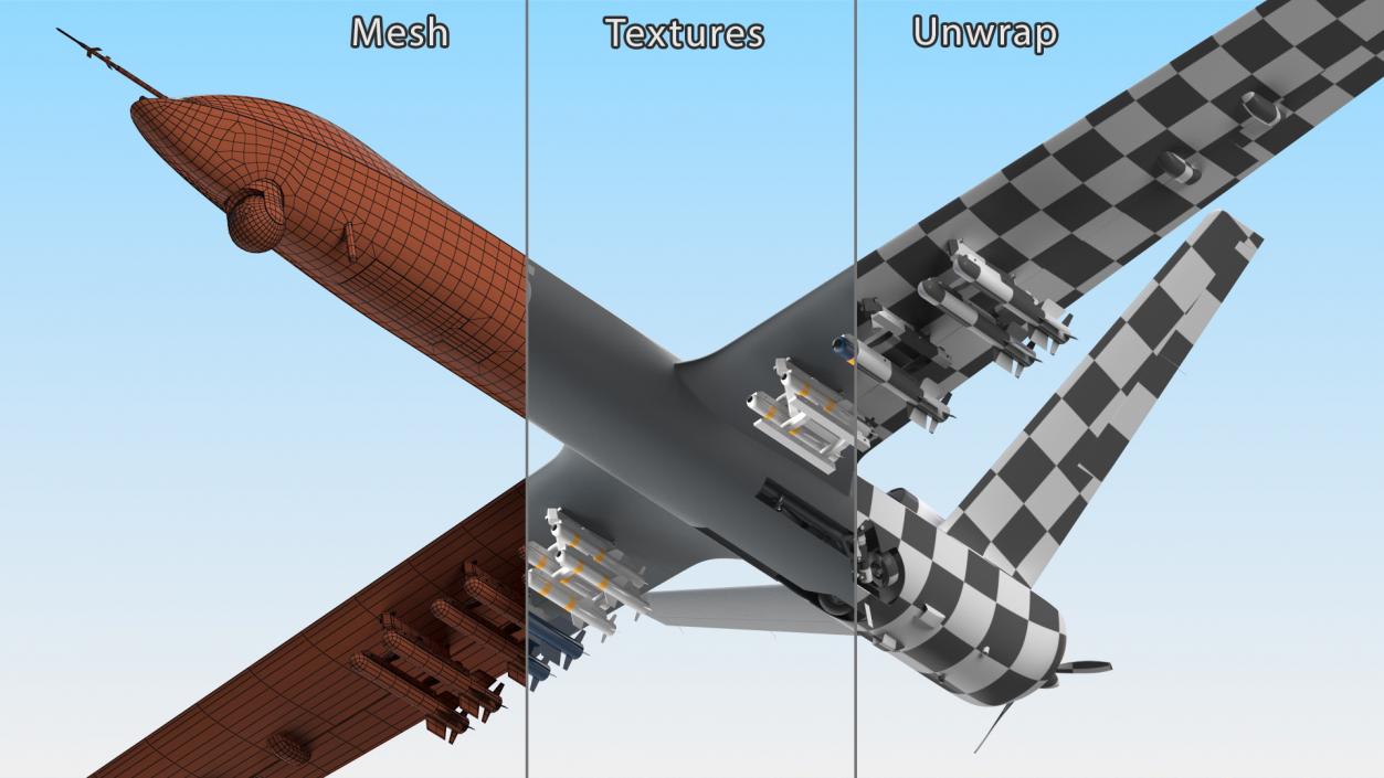 3D CH-5 Rainbow UAV Flight model