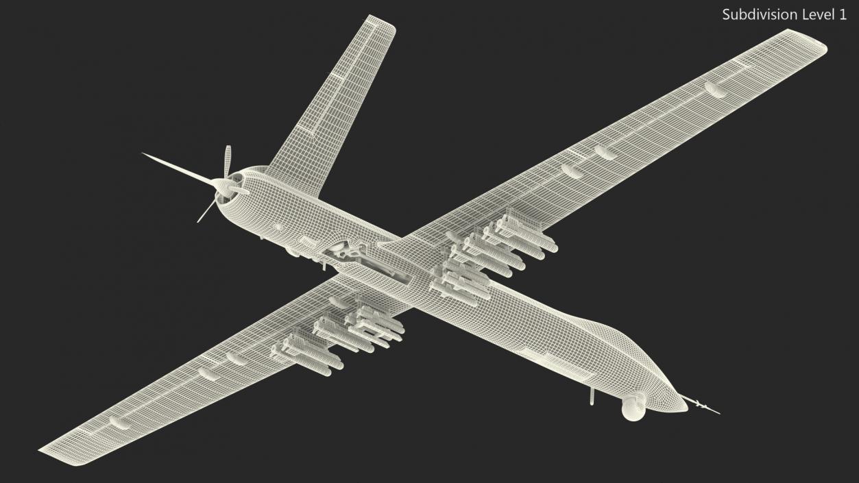 3D CH-5 Rainbow UAV Flight model