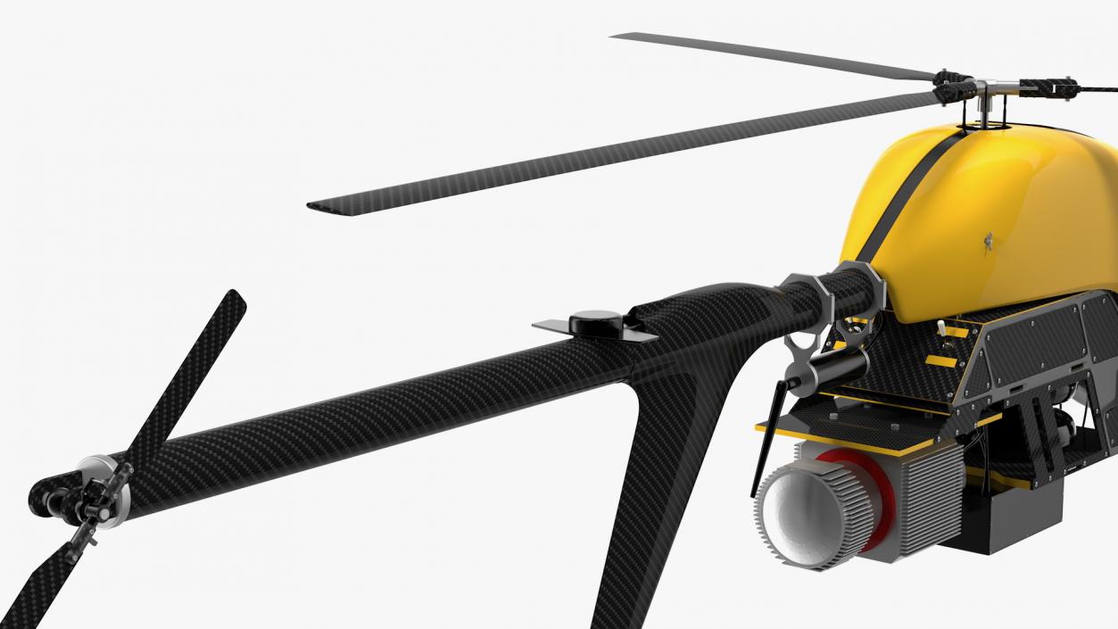 Helicopter UAV Drone Rigged 3D