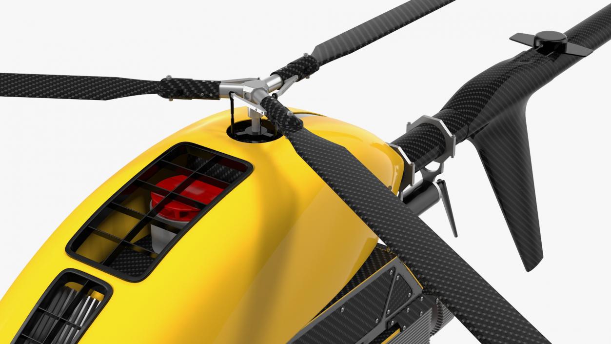 Helicopter UAV Drone Rigged 3D